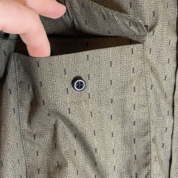 Panhandle Shirt Mens XXL Green Flip Cuff Long Sleeve Button Down Western Rodeo - Picture 5 of 16